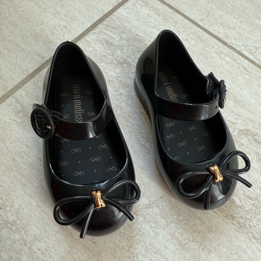 Mini Melissa sweet love bb shoes in black - brand new !